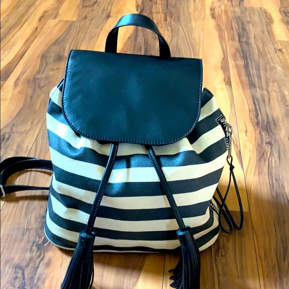 Rebecca Minkoff Handbags - Rebecca Minkoff Striped Moto Backpack
